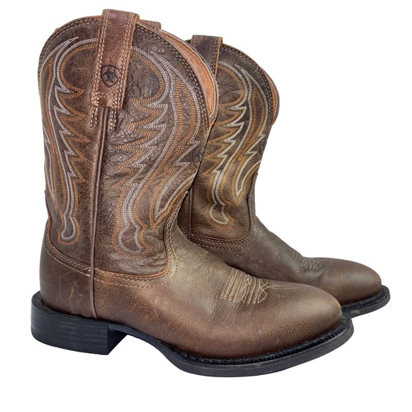 Ariat Other - Ariat Cowboy Boots Men's US 7 D Style 10012787 Brown Leather Western‎